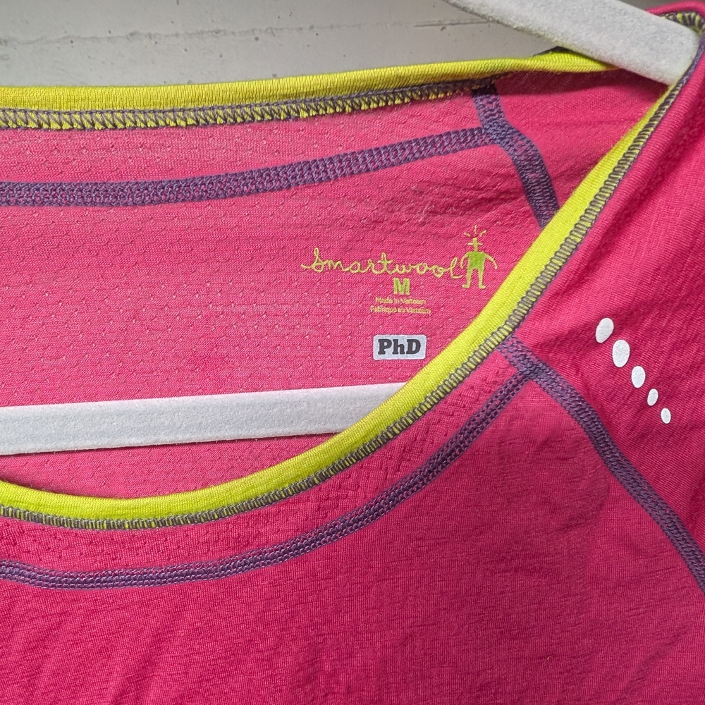 Smartwool Vibrant Pink Performance Top - Picture 2 of 4